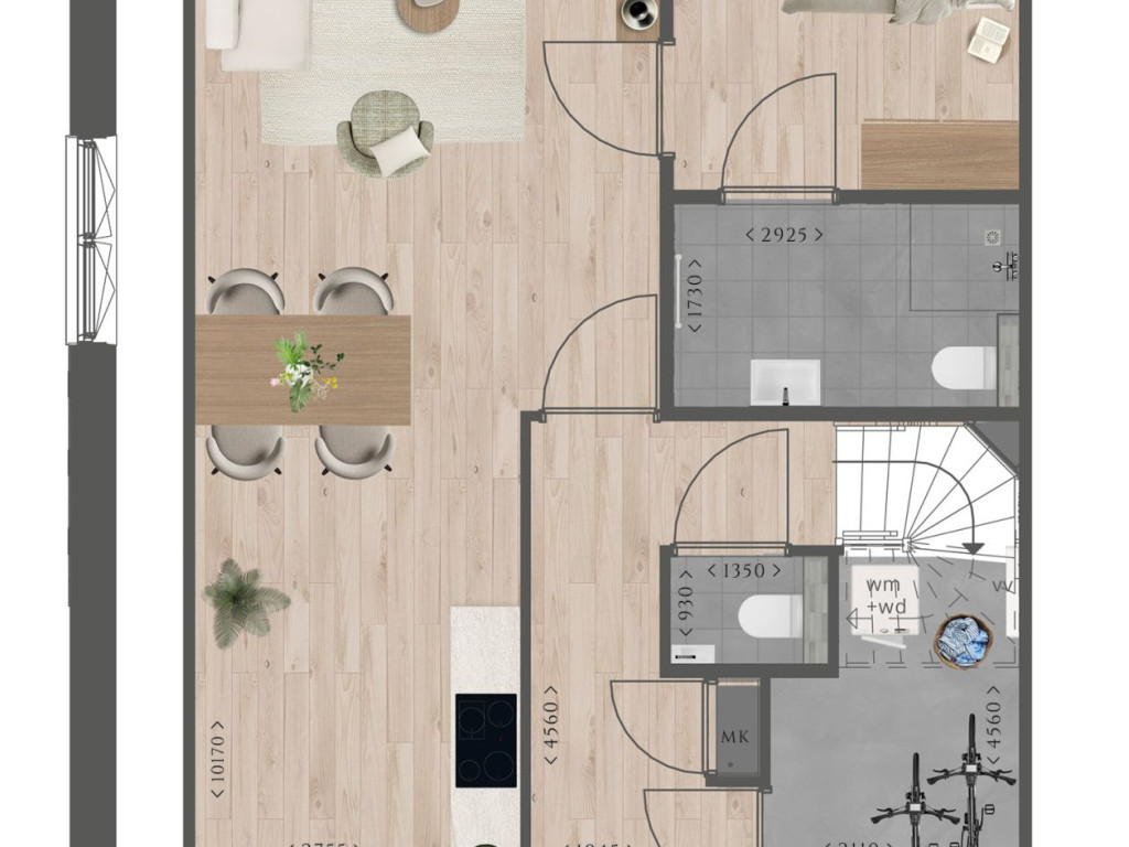 Levensloopbestendige twee-onder-een-kapwoning